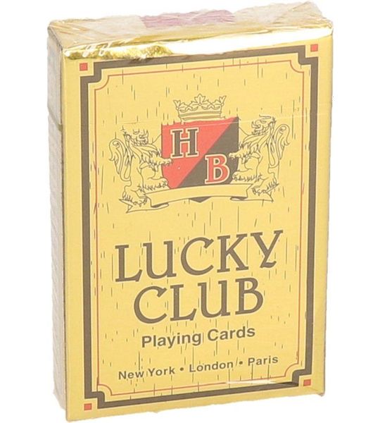 Speelkaarten - lucky club - rood - kaartspellen pesten/ pokeren
