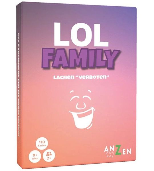 Vedes kaartspel LOL FAMILY lachen verboden familiespel 15 minuten.