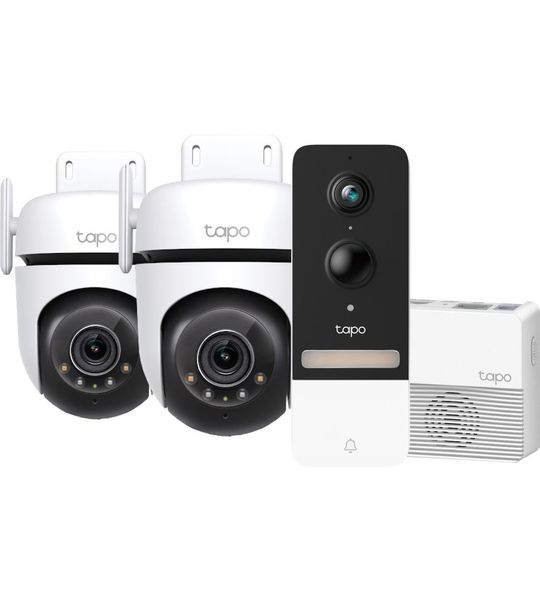 TP-Link Tapo C520WS 2-pack + Smart Battery Video Doorbell D230S1