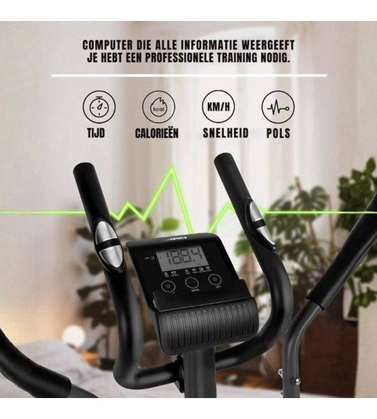 Crosstrainer - 109cm x 67cm x 152cm - Hometrainer - Zwart