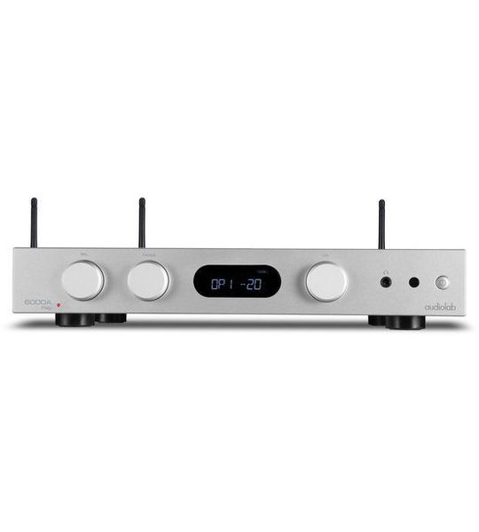 Audiolab 6000A Play Versterker + Streamer Zilver