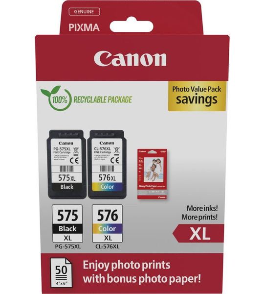 Canon PG-575XL /CL-576XL Multipack zwart en kleur