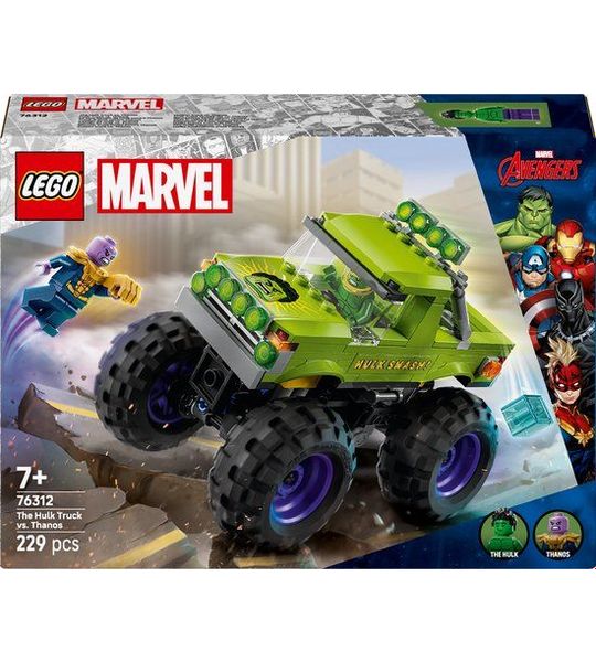 LEGO Marvel De Hulk Truck vs. Thanos - Superhelden Speelgoed - 76312