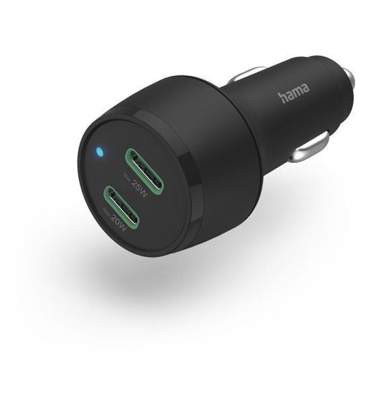 Hama 201632 Autolader Usb-c 45w Zwart