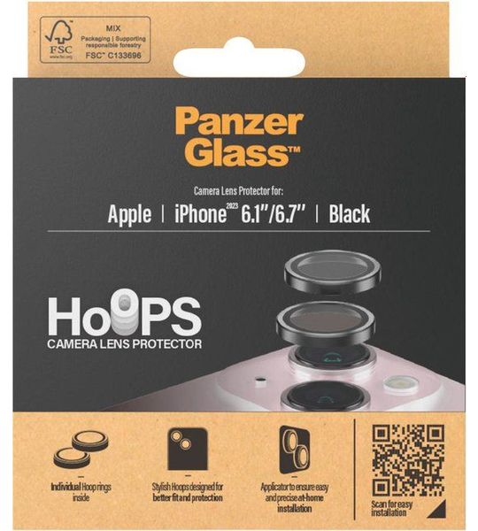 PanzerGlass Hoops Apple iPhone 15/15 Plus Camera Lens Protector Glas