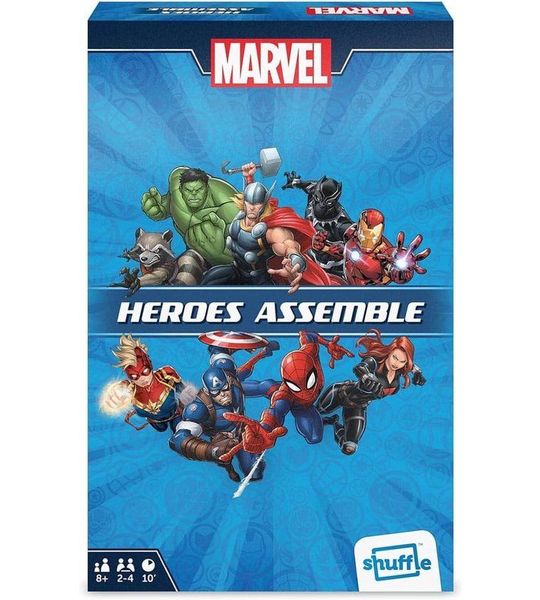 Cartamundi Marvel Shuffle Card Game Heroes Assemble Card Games