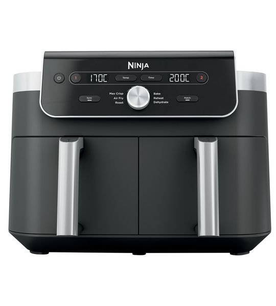Ninja DualZone XL DZ901EU Airfryer - Dubbele Lade - 9.5 Liter - Zwart