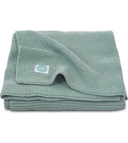 Deken Wieg Jollein 75x100 Basic Knit Forest Green