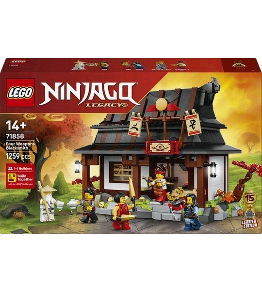 LEGO® NINJAGO® 15-jarig Jubileum: Smederij De Vier Wapens - 71858