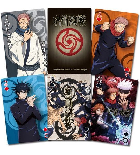 Jujutsu Kaisen Anime Group Playing Cards