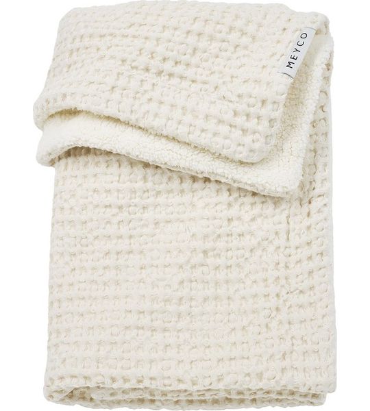 Deken Wieg Meyco Wafel Teddy Nature 75x100