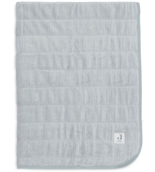 Deken Wieg Jollein 75x100 Velvet Rib Sea Green