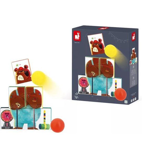 Janod Applepop - Ballengooien met meneer Beer