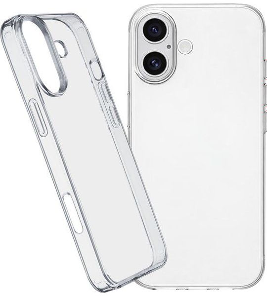 Cellularline Clearduo Telefoonhoesje Voor Apple Iphone 16 Transparant