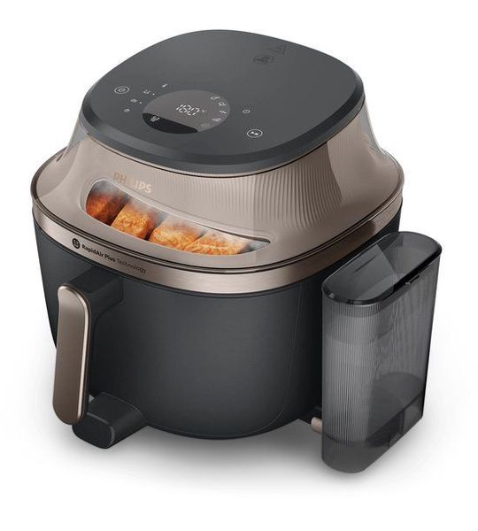 Philips 5000 Series Airfryer Met Stoomfunctie En Rails Na547/07 Friteuse