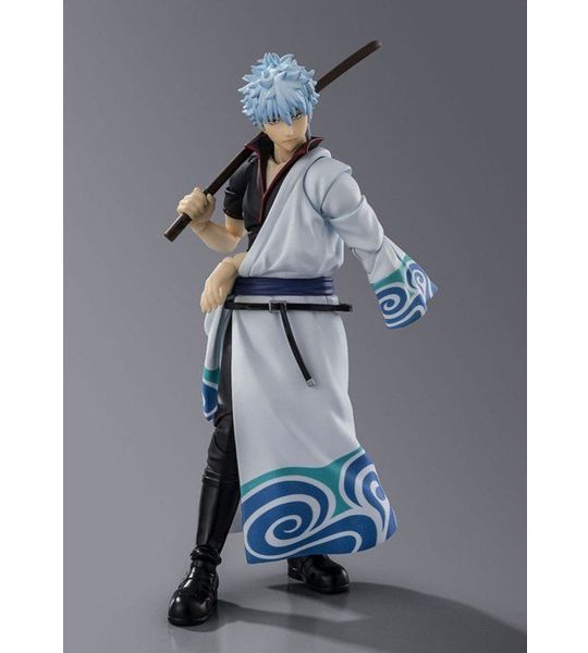 Tamashii Nations Gintama S.h.figuarts Sakata Gintoki Actiefiguur 15 Cm Grijs