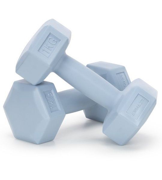 Actiget® Dumbbell Set - 1 KG - Lichtblauw - Oefengewichten