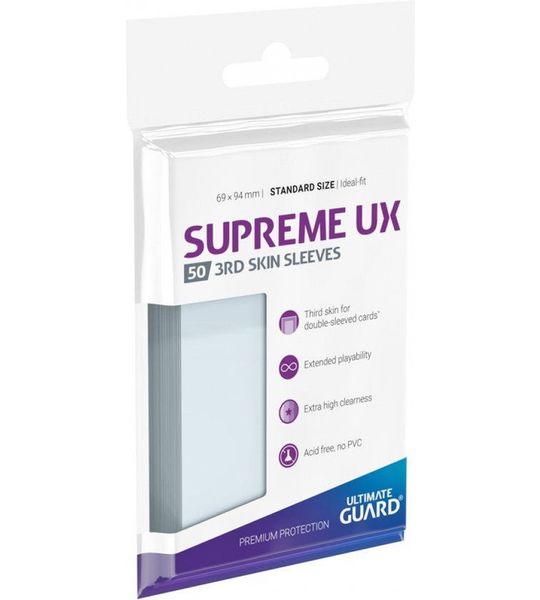 Supreme UX 3rd Skin Sleeves Standard Size Transparent (50)