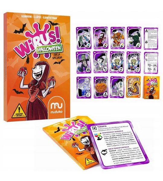 Virus! Halloween-uitbreidingskaartspel - 15 nieuwe kaarten