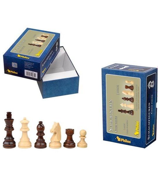 Philos schaakstukken Jovinus - houten schaakspel set 76 mm.