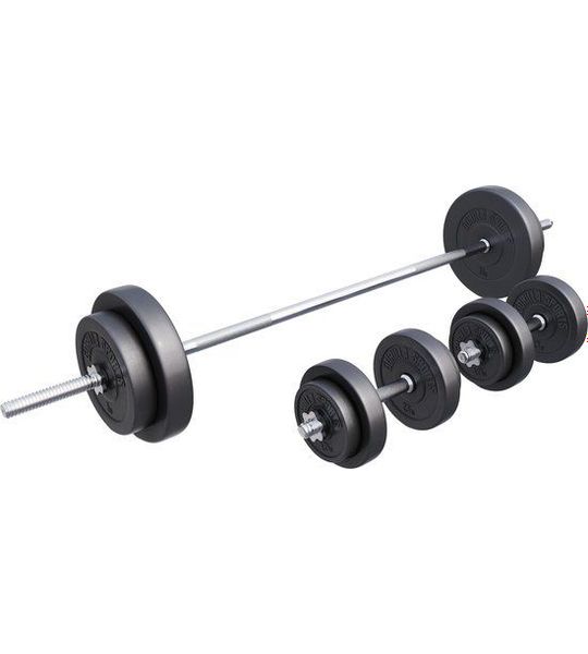 Gorilla Sports Halterset 60 kg Kunststof