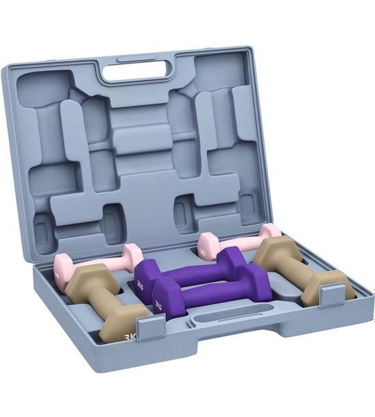 SPORTNOW Halterset Staal, Kunstleer 41L x 30B x 8H cm Roze+Paars+Koffie