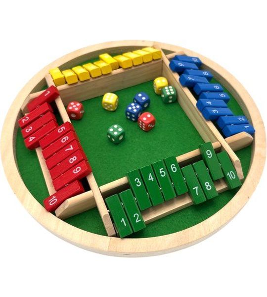 Shut The Box | 4 Spelers | Rond | Versie 2 | Kleur