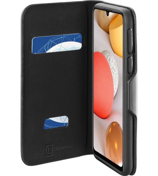 Cellularline Book Clutch voor Samsung Galaxy A42 5G Zwart
