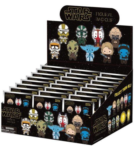 Star Wars-EP III Revenge Of Sith 3D PVC Bag Clips Series 1 Display (24)