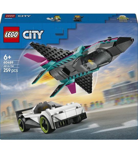 LEGO City 60489 Straalvliegtuig vs. Sportauto