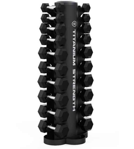 Hex Dumbbell Set 1-10 KG met Compact Verticaal Rack