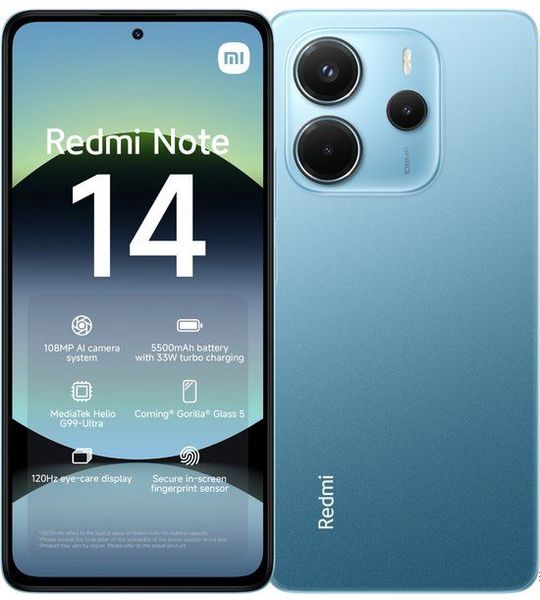 Xiaomi Redmi Note 14 - 4g 128gb Ocean Blauw 128 Gb