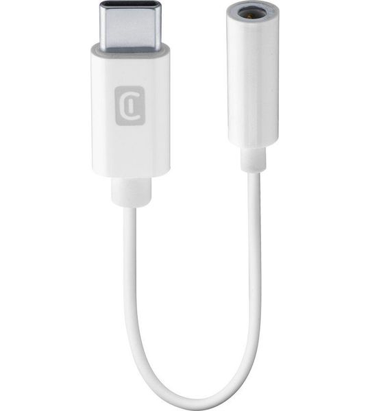 Cellularline Adapter Aux-In-naar-USB-C Wit
