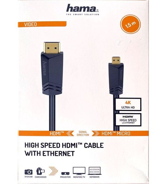 Hama HDMI-kabel naar microHDMI 1,5 m