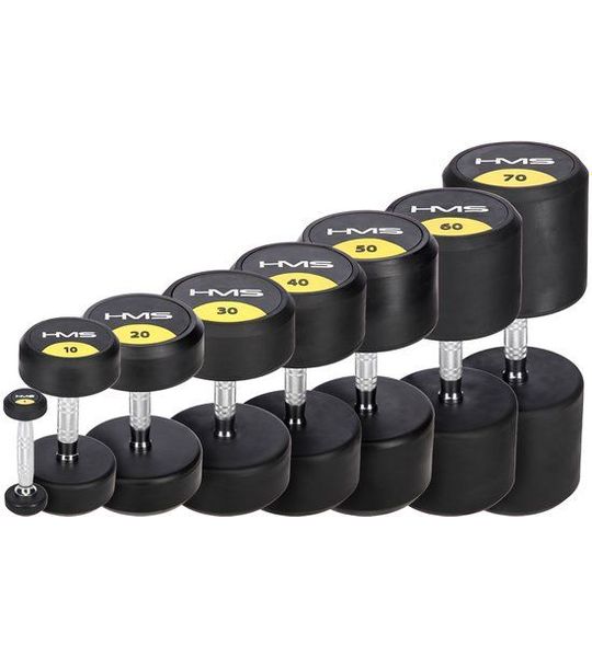 HMS Gummen Hantel 1 KG - Ideaal voor Krachttraining