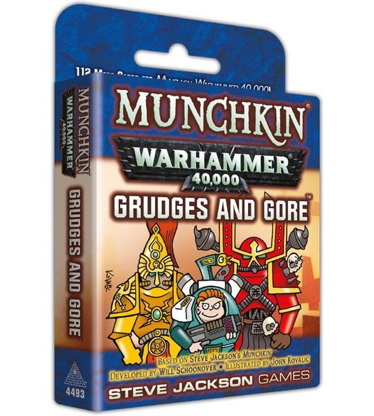 Munchkin Warhammer 40K Grudges and Gore - Uitbreiding - Kaartspel - Engels