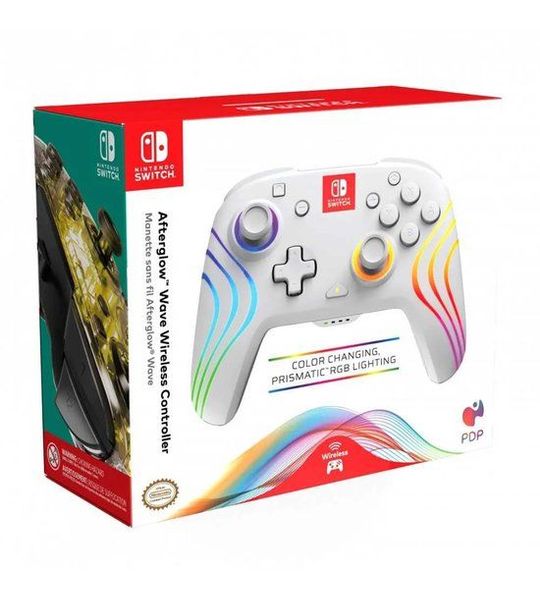 PDP Afterglow Wave Wireless Purple Controller Nintendo Switch Switch Lite Oled Paars