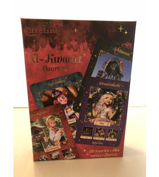 Efteling - XL Kwartet - 36 Kaarten - Bekende Attracties - en - Sprookjes