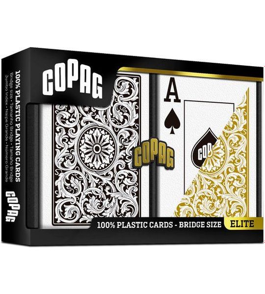 COPAG® Double Deck Black & Gold 1546 Jumbo Elite