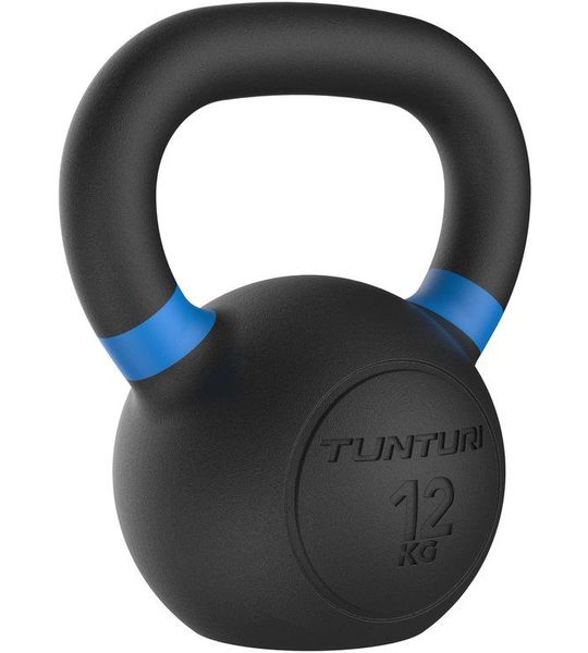 Tunturi Platinum Cast Iron Kettlebell - 12kg - Incl. gratis fitness app
