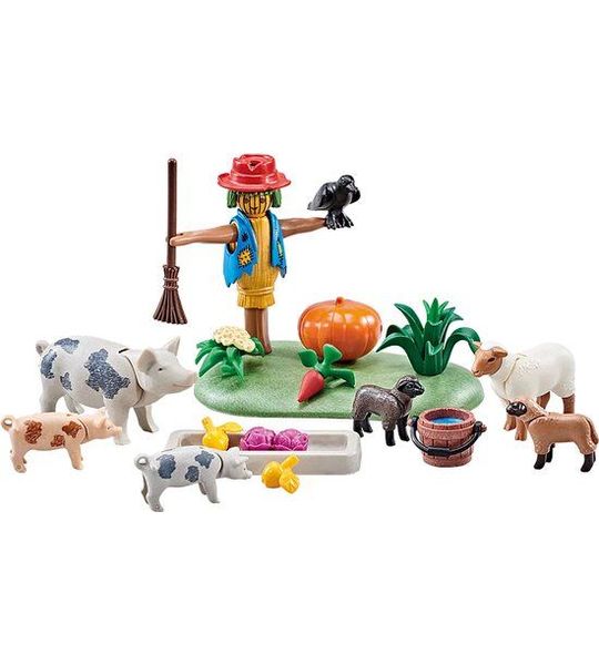 Playmobil Boerderijdieren en vogelverschrikker - 9832