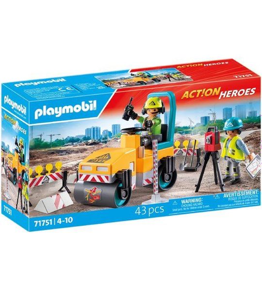 PLAYMOBIL Action Heroes Wegenbouw 71751