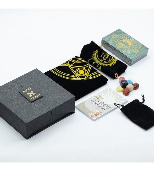 Tarot kaarten set Cadeauverpakking Met Goud- & Turquoise Folie – Met Boekje