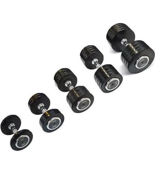 Bodytrading - Pro Style - Rubberen Dumbbells - 2 x 52,5 kg