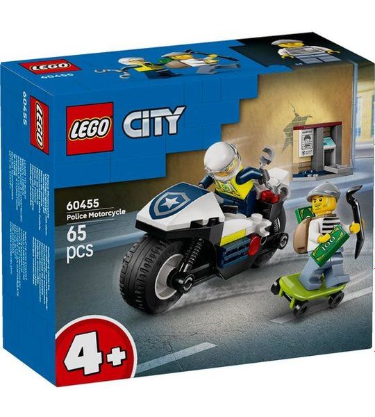 LEGO® City Achtervolging op Politiemotor - 60455