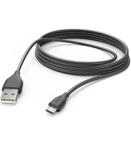 Hama 201588 Usb-kabel Usb-a Naar Micro-usb 3m Zwart