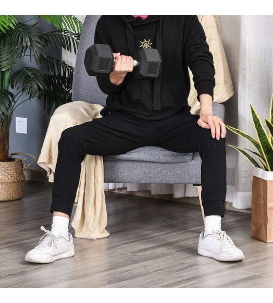 MODFU - Halter - Zeshoekig Ontwerp - Gekartelde Grip - Metaal - Zwart - 12,5 Kg