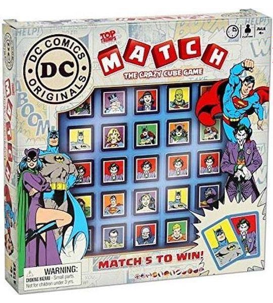 DC Comics Top Trumps Match - Bordspel voor 5 op een rij - Geheugenoefening