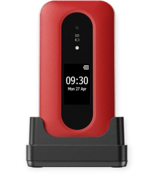 Doro Leva L30 4g Senior Flip Phone Met Sos Button - 17 Mb Rood