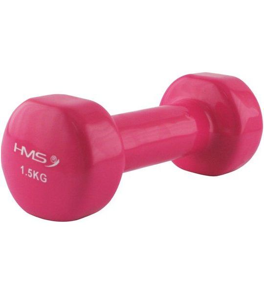HMS Vinyl Dumbbell 1,5 kg - Ideaal voor fitness- en krachttraining